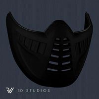 MK11 Noob Saibot Klassic Mask - STL File | 3D