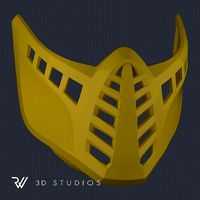 MK11 Scorpion Klassic Mask - STL File | 3D