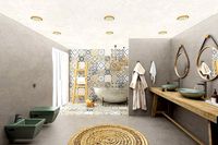 Bathroom furniture interior scene scandinavian 3D model
