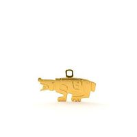 Native American pendant  Tapir | 3D