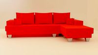 red sofa