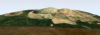 Caldera Blanca terrain 3d model