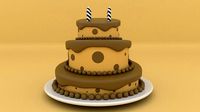 Cake of birthday