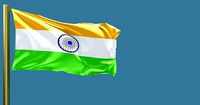 indian flag 3D model
