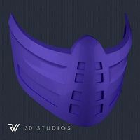 MK11 Rain Klassic Mask - STL File | 3D