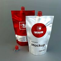 Flexible packaging Doy-Pack with dispenser and cap