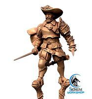 Pre-supported 3D printable model of Chevalier de Batz | 3D