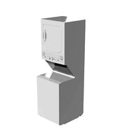 GE Electric Stacked Laundry Center