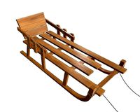 Sledge wooden sleigh