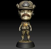 EOD Tech Dew Milligan Bobblehead | 3D