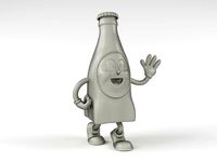 Nuka Cola Bottle Mascot | 3D