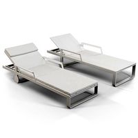 Gandia Blasco Flat chaise longue with arms