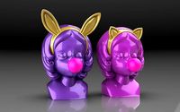 Bubble Gum Girl Statuette | 3D