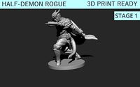 Half Demon Rogue Miniature Stage1 | 3D