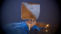 Knarr - Medieval Sailboat Low-poly 3D model