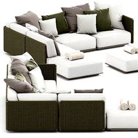 EDDY OUTDOOR SOFA 2 by FLEXFORM
