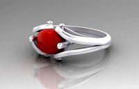 ring with opal | 3D