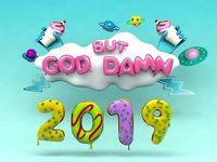 3D 3d text dessert number font