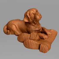Labrador avec des bottes 3d printing | 3D