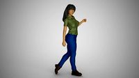 Lazy Steps Woman | 3D