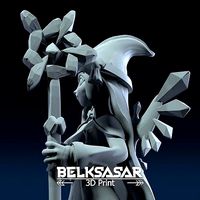 Fantasy Crystal Fairy Topless | 3D