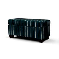 Pembroke storage bench indigo blue stripe