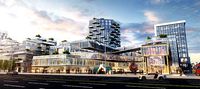 Commercial CBD shopping malls streets