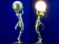 Lamp Woman carrying light | 3D