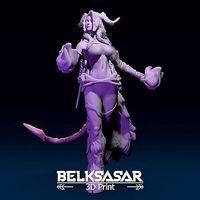 Girl Tiefling Succubus Nude Conjurin Dynamic Pose | 3D