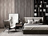 Bedroom decorations sofa hangings European wood furniture