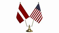 Decorative desk flag double 02