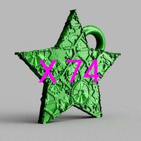 Etoile de noel X 74    3d print  | 3D