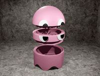 Pacman Ghost Herb Grinder | 3D