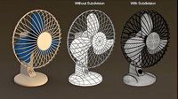 Desk and Wall Fan