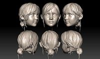 ONE6 Scale Head Sherry Birkin - RE2 remake 3D print model | 3D