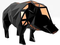 Polygonal Wild Boar Parametric | 3D