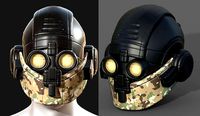 Helmet plastic scifi futuristic 3d model
