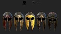 Helmet in Greek Antique Spartan Style
