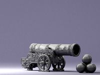 000974 tsar pushka 3D Print Ready | 3D