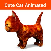 3D Cat Animated
