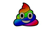 Rainbow Pile of Poo emoji