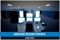 LowPoly Server Room Props