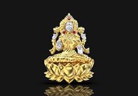 Laxmi Ji Hollow Model 20mm | 3D