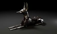 Egyptian Anubis dog statue intended for 3D printing | 3D