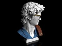 David Hipster Bust STL  | 3D