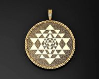 Sri Yantra Pendant necklace | 3D