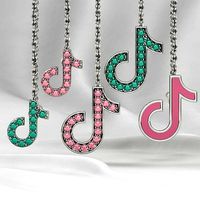 TikTok Enamel and Gems Earrings Set Gold or Silver Low Weight | 3D
