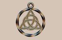 Triquetra pendant 3D print model | 3D