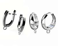 Hoop earrings findings for adding dangling elements | 3D