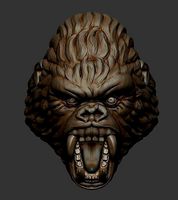 Roaring gorilla  ring | 3D